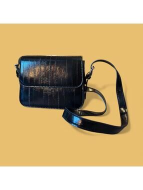 Elegant Black Women’s Crossbody Bag Faux Leather